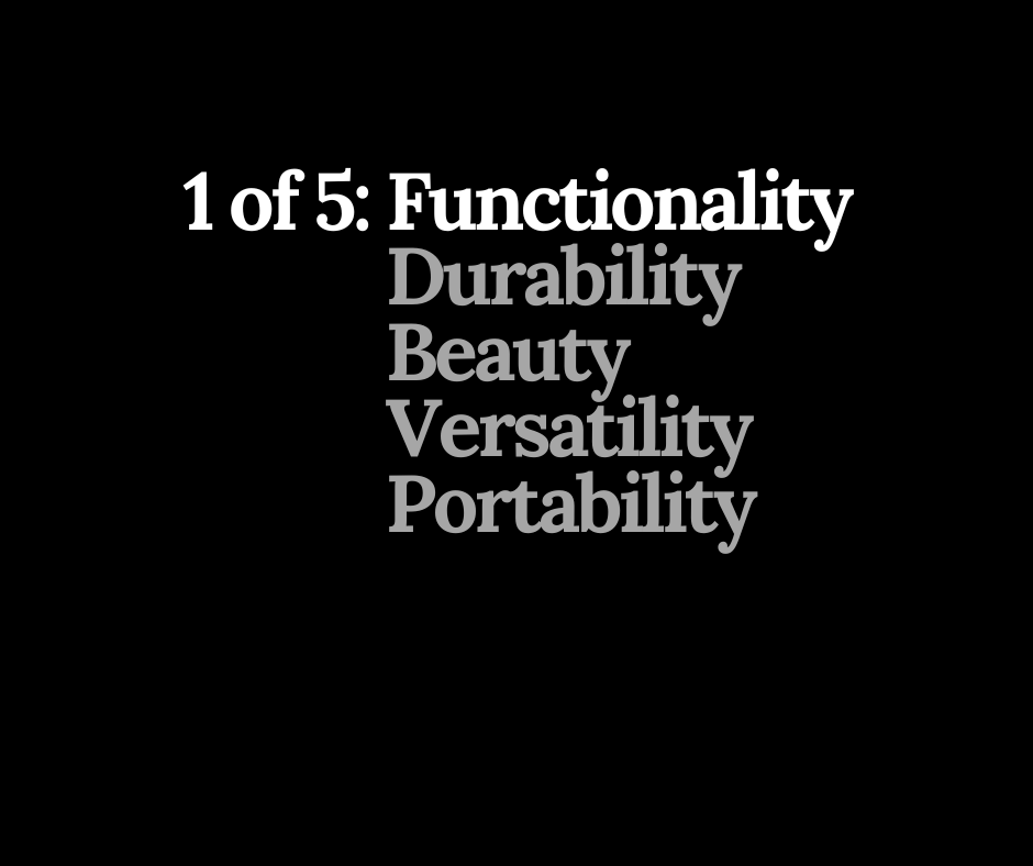 Cauldron Attributes - 1 of 5: Functionality