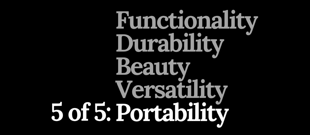 Cauldron Attributes, 5 of 5: Portability