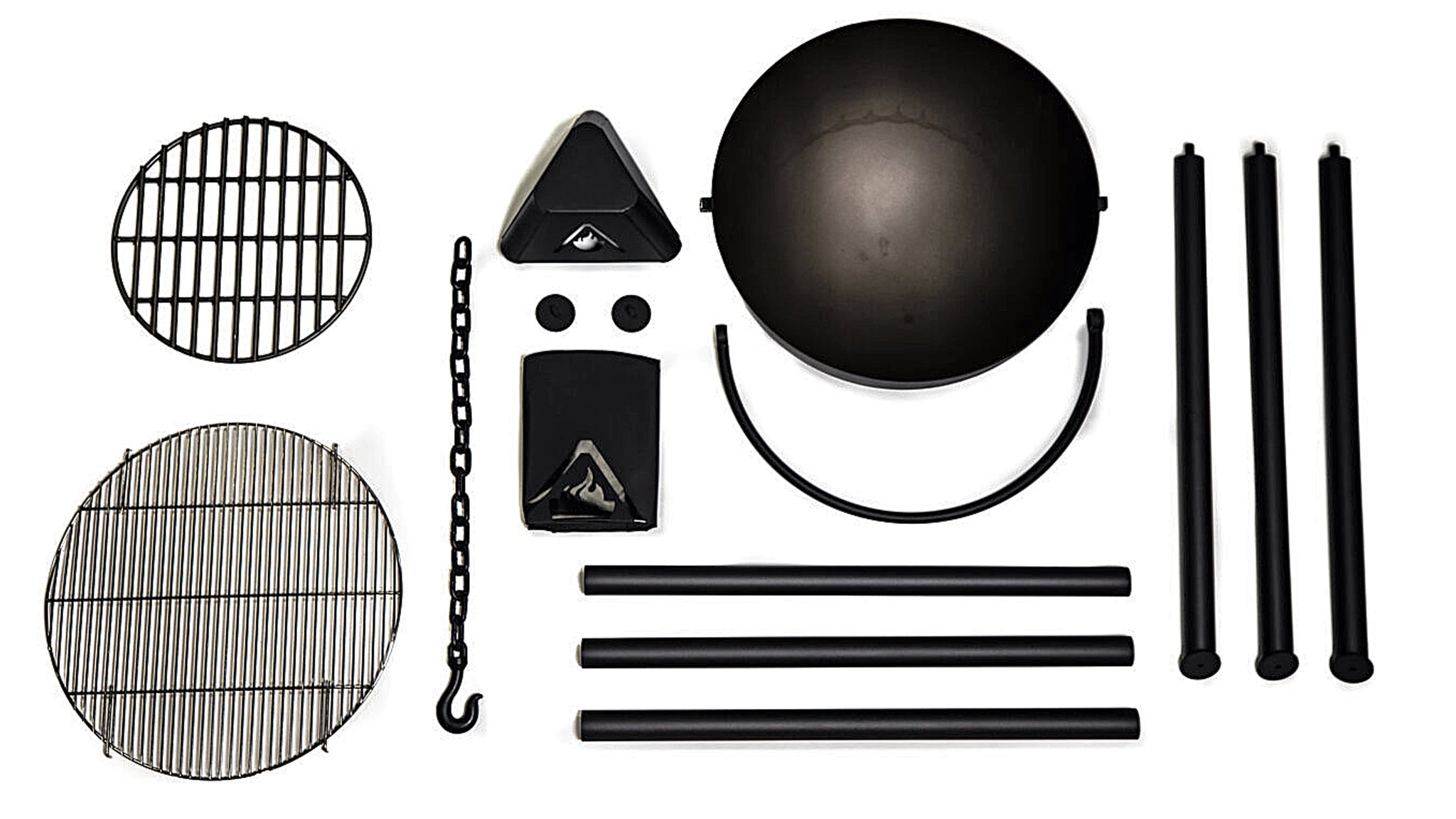 THE DUDE® - 35lbs, 24-Inch Diameter Hanging Fire Pit and Grill